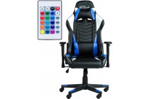 Gaming chair BYTEZONE WINNER with LED lighting and remote control, Blue podrobno