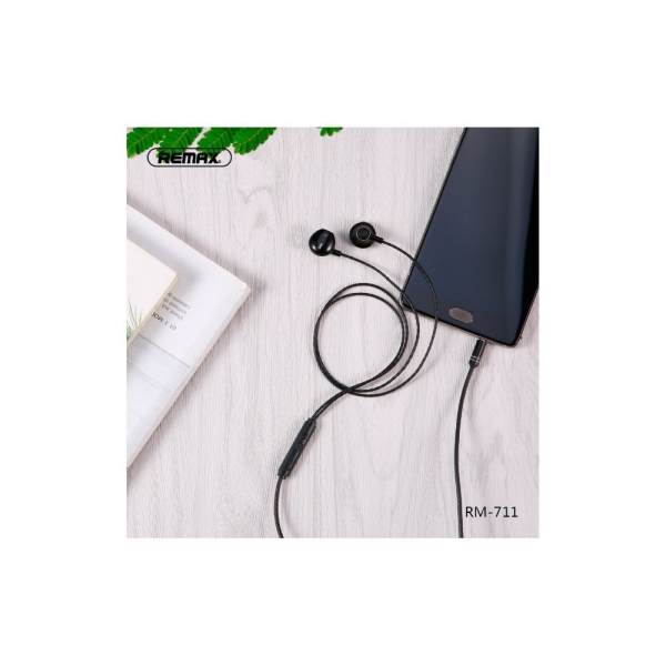 REMAX Earphone RM-711 black | Bitset d.o.o.